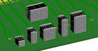 Vishay's Stacked Polymer Capacitors Image des condensateurs polymères empilés de Vishay