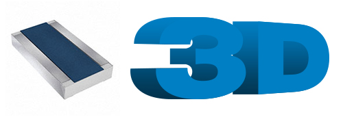 Wide Terminal Thin Film Resistors 3D Models Wide Terminal Thin Film Resistors 3D Models