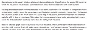 Induction Saturation Current Induction Saturation Current