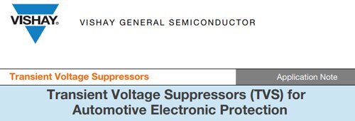 TVS pour protection électronique automobile Image de la note d'application sur les TVS pour la protection électronique automobile