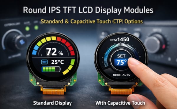 DLC Display Round IPS TFT Display Image of DLC Display Round IPS TFT Display