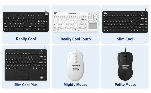 Man & Machine's Washable Keyboards and Mice Image of Man & Machine's Washable Keyboards and Mice