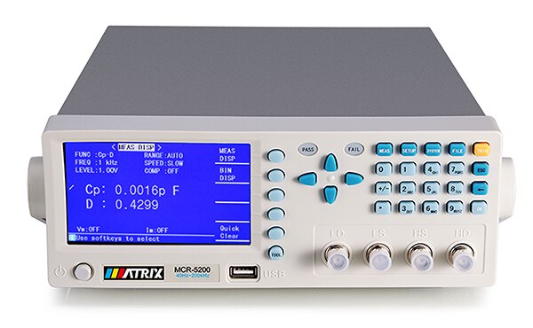 Matrix Technology's MCR5200 Digital LCR Meter Image of Matrix Technology's MCR5200 Digital LCR Meter