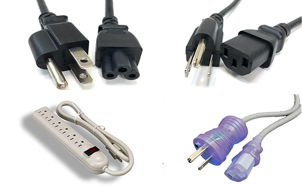 Micro Connectors' AC Power Cords, Extensions, and Splitters Image of Micro Connectors' AC Power Cords, Extensions, and Splitters