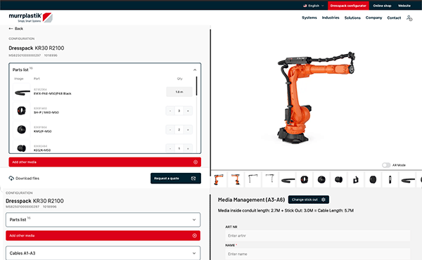 Murrplastik Dress Packs Configurator Image of Murrplastik Dress Packs Configurator