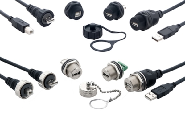 PEI-Genesis' Sure-Seal® USB 2.0 Connectors Image of PEI-Genesis' Sure-Seal® USB 2.0 Connectors