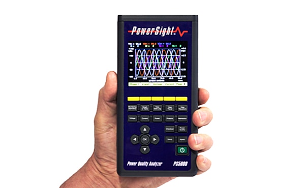 PowerSight's PS5000 Graphical Power Quality Analyzer Image of PowerSight's PS5000 Graphical Power Quality Analyzer