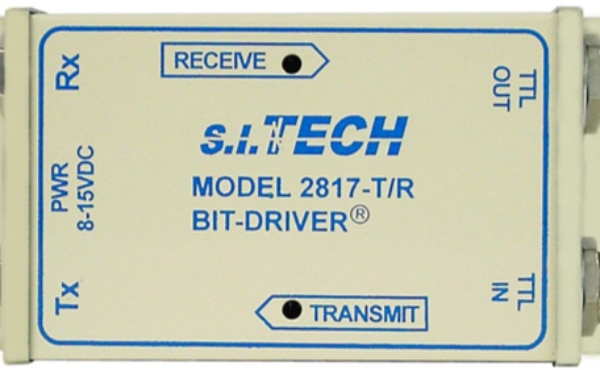 S.I. Tech's 2817-T/R TTL to Fiber Bit-Driver Image of S.I. Tech's 2817-T/R TTL to Fiber Bit-Driver