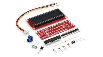 SERIAL ENABLED LCD KIT 16X2 image of SERIAL ENABLED LCD KIT 16X2