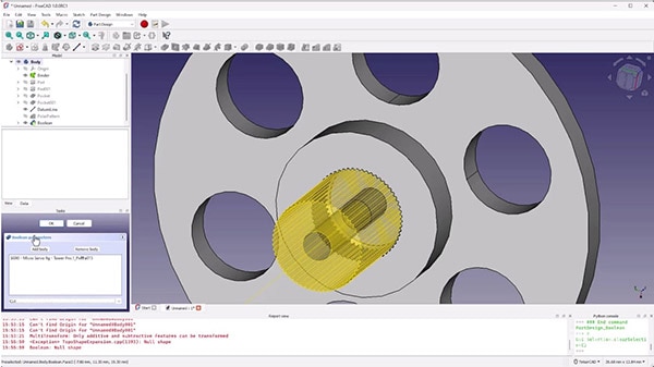 Intro to FreeCAD Part 5: Patterns and Boolean Operations Intro to FreeCAD Part 5: Patterns and Boolean Operations