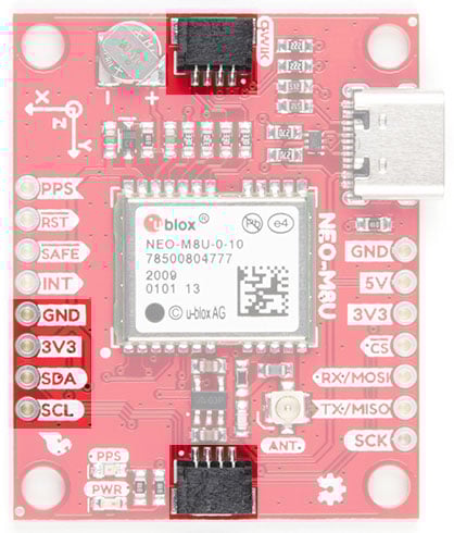 SparkFun GPS Dead Reckoning NEO-M8U Hookup Guide Image of SparkFun GPS Dead Reckoning NEO-M8U Hookup Guide