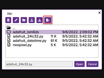 CircuitPython Web Workflow Code Editor Quick Start Image of CircuitPython Web Workflow Code Editor Quick Start