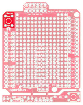 SparkFun Arduino ProtoShield Hookup Guide Image of SparkFun Arduino ProtoShield Hookup Guide