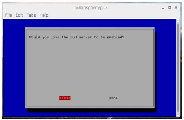 The SSH option The SSH option