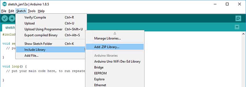 Adding a ZIP library Image of Adding a ZIP library