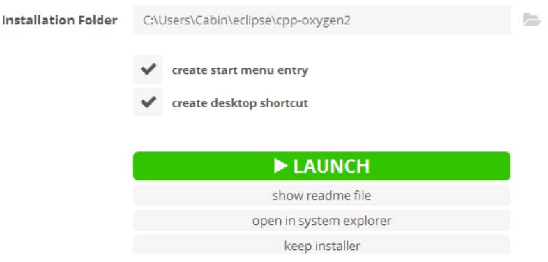 Once installed, launch the IDE. Once installed, launch the IDE.