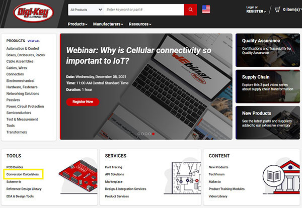 Two Digi-Key Calculators that Makers Need to Know About Two DigiKey Calculators that Makers Need to Know About