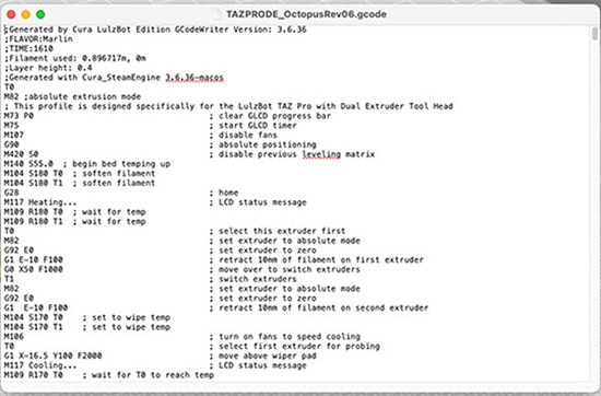 GCode: The Lingo of 3D Printers GCode: The Lingo of 3D Printers