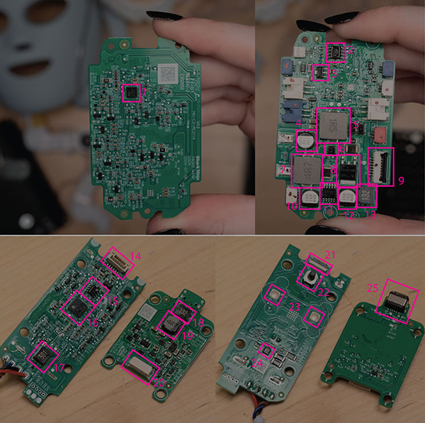 Teardown of CurrentBody Series 2 and Shark Cryoglow LED Therapy Masks Image of Teardown of CurrentBody Series 2 and Shark Cryoglow LED Therapy Masks
