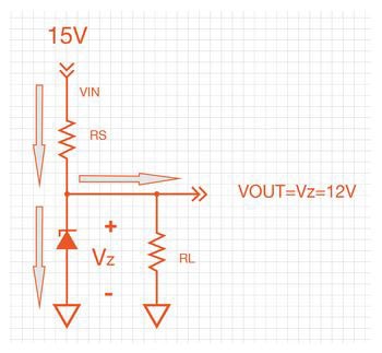 Zener Diode Regulator with Transistor Current Buffer Figure 4
