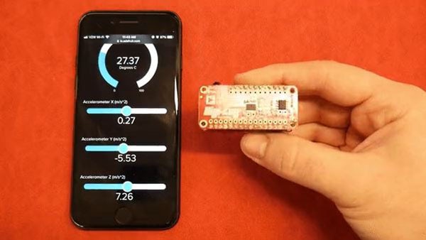 IoT Motion/Temperature Logger with the Analog Devices ADXL343 + ADT7410