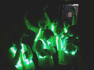 Prototype Wearable LED Dance Harness