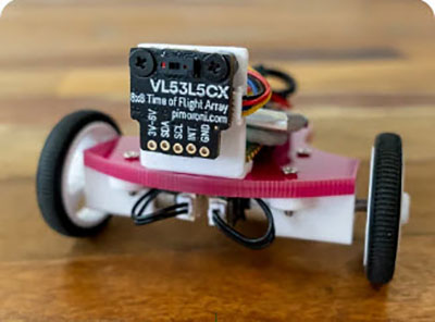 VL53L5CX Time of Flight (ToF) breakout and MicroPython