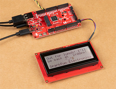 Qwiic Digital Desk Sign with MicroMod