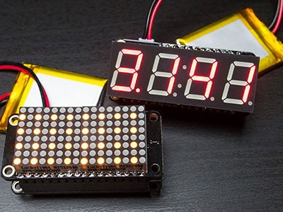CircuitPython Hardware LED Backpacks and FeatherWings