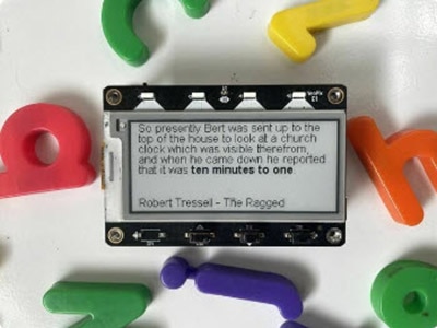 MagTag Literary Quote Clock