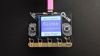 CLUE Custom CircuitPython Badge
