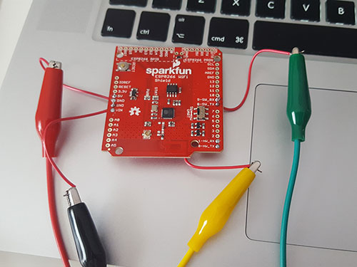 Adding WiFi to the Circuit Playground - Sparkfun WiFi Shield