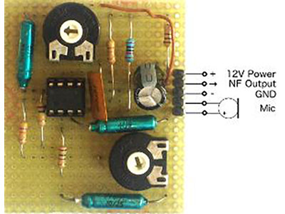 Electret-Mic DIY Pre-Amplifier Using OPAmp