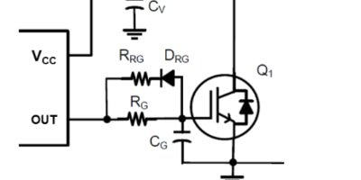 A detail of a circuit schematic for a gate driver circuit