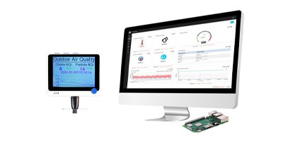 Image of Related Content Card: Set up a Wio Terminal as a Remote Outdoor Air Quality Monitor Display using Machinechat and MQTT