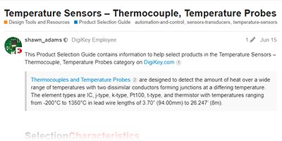 Image of Temperature Sensors – Thermocouple, Temperature Probes