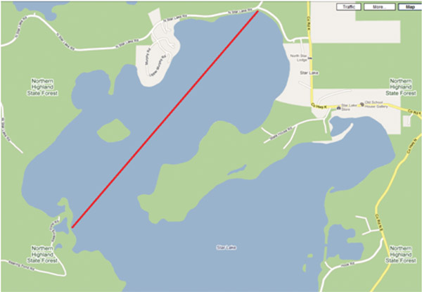 Image of Map of test area