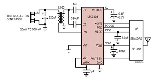 Linear Technology 的 LTC3108 电源芯片图片