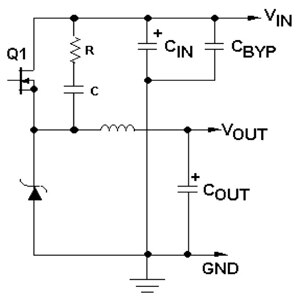 Image of Texas Instruments R-C snubber circuit
