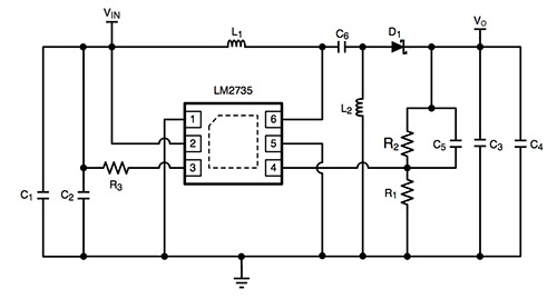 Image of SEPIC regulator design based on the TI LM2735