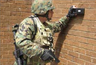 Image of military and law enforcement using RF radars