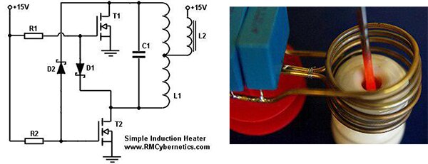 Image of simplified schematic (left) for a well-documented design (right)