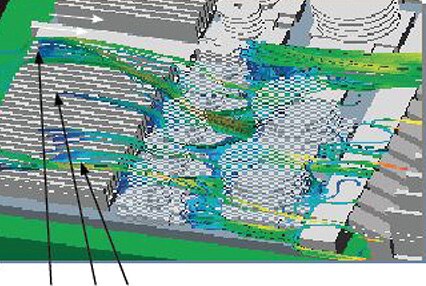 Image of premature egress of the flow