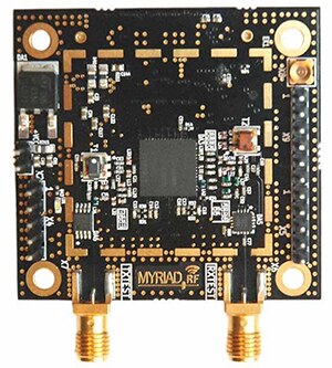 Resources like development kits and evaluation units for cellular connectivity to the Internet of Things can allow concurrent design techniques to minimize time to market while lowering eventual costs. (Shown: Lime Microsystems Myriad RF)