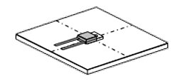 Diagram of thermal source and metal plate