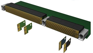 Image of TE Connectivity VITA 46 6U VPX configuration uses the MULTIGIG RT 2 connector