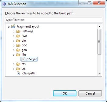 Adding a Java D2xx Library Step 3