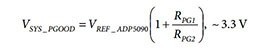 Setting the PGOOD threshold for the AD5090 from Analog Devices