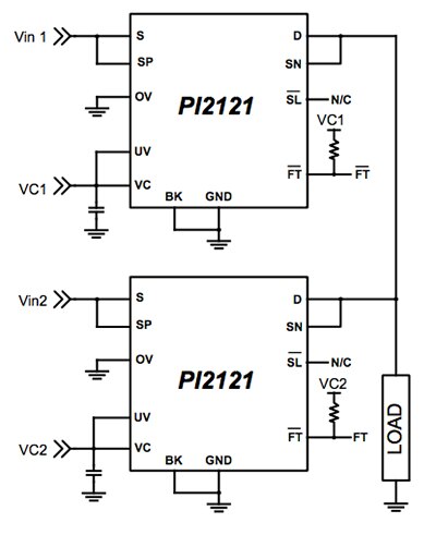 Diagram of Vicor P12121 Cool-ORing device