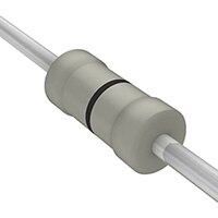 Image of common zero ohm resistor identified by a single black band